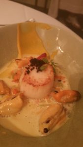 coquille en mossel met ras el hanout en gember